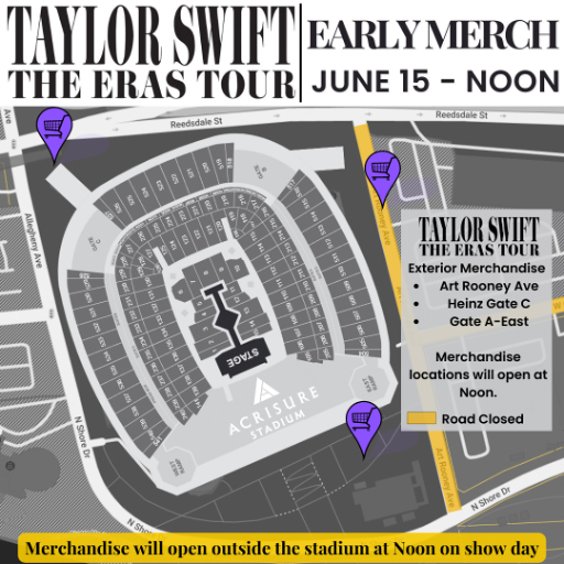 taylor-swift-the-eras-tour-merch-logcations-early Taylor Swift | The Eras Tour early merchandise locations map